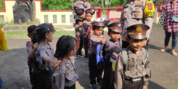 Kunjungan Paud Nurul Hidayah, Polsek Kebon Pedes Kenalkan Tugas Polisi