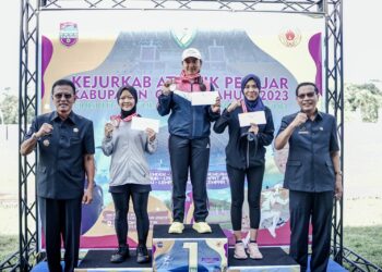 Kejurkab Atlit Pelajar 2023 Resmi Dibuka, Ini kata Bupati Ciamis  Ciamis, mataperistiwa.id – Bupati Ciamis, Herdiat Sunarya, secara resmi membuka Kejuaraan Kabupaten (Kejurkab) Atletik Pelajar Tahun 2023 yang digelar di Stadion Atletik Prabu Linggabuana Ciamis, Rabu (20/12/2023).  Dalam sambutannya, Bupati Herdiat menyampaikan harapannya agar kegiatan ini dapat memotivasi para pelajar untuk menjadi atlet-atlet atletik yang hebat.  Bupati Herdiat juga menyoroti pentingnya pemanfaatan fasilitas stadion atletik Ciamis yang diakui federasi Asia Pasifik. “Saya berharap guru olahraga memanfaatkan fasilitas ini dengan baik, karena tidak semua kabupaten memiliki stadion atletik seperti yang kita miliki,” ucapnya.  Stadion atletik Ciamis diakui sebagai sarana yang layak untuk menggelar kompetisi tingkat nasional dan internasional.   Bupati juga menekankan kan pentingnya perencanaan, program, dan konsistensi dalam meraih prestasi di cabang olahraga apapun.  Dalam semangat pembinaan atlet muda, Bupati Herdiat berharap kejuaraan ini menjadi langkah awal yang berkelanjutan dari tingkat SD, SLTP, SLTA, hingga perguruan tinggi dan dewasa.   “Semoga kegiatan ini dapat mencetak atlet-atlet berprestasi untuk masa depan,” tambahnya.  Bupati Herdiat juga mengucapkan terima kasih kepada Persatuan Atletik Seluruh Indonesia (PASI) Ciamis dan jajaran yang telah berinovasi untuk menyelenggarakan kejuaraan ini. Bagi peserta, ia menyampaikan selamat bertanding sambil menekankan pentingnya sportivitas.  Dengan harapan kejuaraan ini menjadi tonggak awal pembinaan atletik di Ciamis, Bupati Herdiat berkomitmen untuk terus mendukung dan memajukan prestasi olahraga di Kabupaten Ciamis.   Sementara disampaikan Ketua penyelenggara, Yayan Muhammad Sufyan bahwa maksud dan tujuan diselenggarakannya kegiatan kejurkab atletik pelajar tahun 2023 adalah untuk memotivasi para siswa-siswi untuk berolahraga khususnya cabor atletik.   Selain itu untuk menggali bibit-bibit atlet atletik Kabupaten Ciamis dan sebagai ajang silaturahmi untuk mempererat kekeluargaan antara siswa-siswi di Kabupaten Ciamis.   Yayan menginformasikan, peserta secara keseluruhan berjumlah 610 atlit dari berbagai tingkatan pelajar SD, SMP, SLTA dan mahasiswa dengan petugas wasit berjumlah 70 orang yang sudah memiliki sertifikat wasit dasar nasional.   Dalam kesempatan tersebut Ia juga menginformasikan bahwa PASI Kabupaten Ciamis dalam rangka pemanfaatan Stadion Atletik ini, didirikannya sekolah atletik yang diberi nama Sekolah Atletik Galuh Ciamis (SAGC).   Adapun cabor atletik secara keseluruhan yang dipertandingkan diantaranya meliputi ; lari 60 m, lempar turbo, lari 80 m, lari estafet 4×100 m, lompat jauh, tolak peluru, lari 100 m, lari 800 m, lempar lembing dan lari 5000 m ( hr )