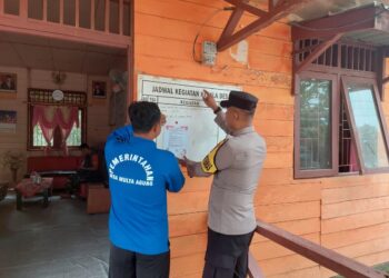 Polsek Antang Kalang Laksanakan Sosisalisasi Maklumat Kapolda Kalteng