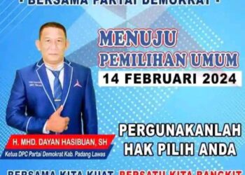 Caleg Petahana H Mhd Dayan Hasibuan SH Kembali mencalonkan Diri