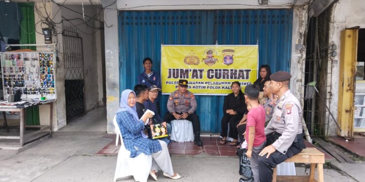 Tidak Henti Hentinya Kapolsek KPM Bersama Jajaran Kembali Gelar Giat Jumaat Curhat