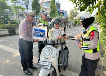 Tertib Berlalu Lintas Satlantas Polres Kotim Berikan Apresiasi