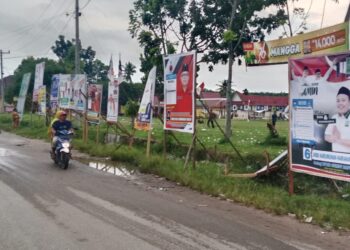 Perang Baliho Caleg di Dapil Padang Lawas 2 Tidak Terhindarkan