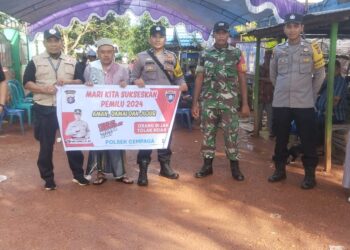 Polsek Cempaga Laksanakan Sosialisasikan Pemilu Damai 2024