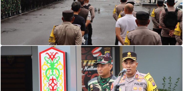 Polres Kotim Gelar Apel Gabungan Kesiapan Pengamanan Untuk Pergantian Tahun Baru 2024