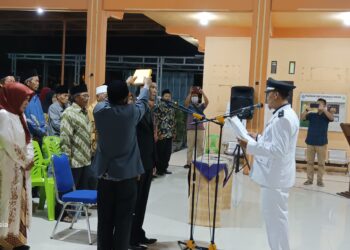 Wahyudi Lantik Dan Ambil Sumpah Jabatan Kasun Tambak Rejo Desa Tahun 2023