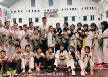 Tim Taekwondo Padang Lawas Berhasil Sabet 24 Medali Kejuaran Daerah di Medan