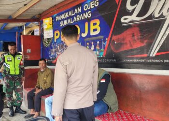 Bhabinkamtibmas Desa Prianganjaya Sampaikan Pesan Kamtibmas