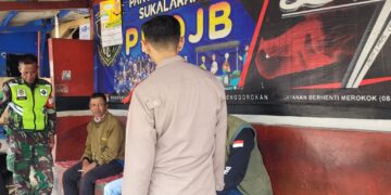 Bhabinkamtibmas Desa Prianganjaya Sampaikan Pesan Kamtibmas