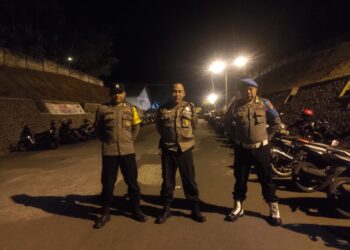 Berikan Rasa Nyaman, Polsek Cijeungjing Polres Ciamis Intens Patroli Biru di Malam Hari