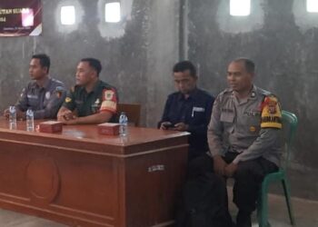 Polsek Lakbok Polres Ciamis Monitoring Pelantikan KPPS Desa Sidarahayu