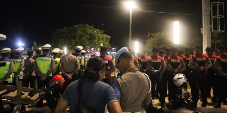 Kapolres Ciamis AKBP Akmal Pimpin Langsung KRYD di Pusat Kota Kabupaten Ciamis