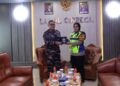Bentuk Sinergitas TNI-Polri, Danlanal Cirebon Terima Kunjungan Kapolres Kota Cirebon di Mako Lanal Cirebon
