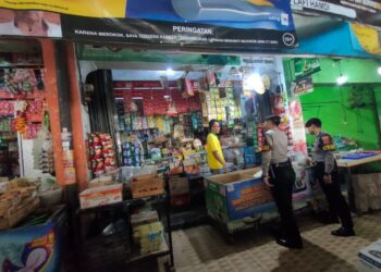 Satuan Samapta Patroli ke Pasar Ciamis Cegah Kecurahan Penimbunan Bahan Pokok