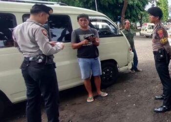 Kurangi Aksi Kejahatan, Sat Samapta Polres Ciamis Giat Pemantauan dengan Sasaran Premanisme di Terminal Ciamis