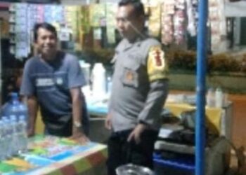 Berikan Rasa Nyaman di Malam Hari, Polsek Cisaga Polres Ciamis Intens Patroli Biru