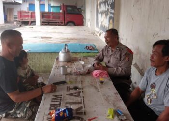 Ops Mantap Brata, Polsek Panumbangan Polres Ciamis Patroli Dialogis ke Warga Tanjungmulya