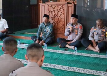 Perkuat Mental Anggota, Polres Ciamis Laksanakan Binrohtal di Masjid Al Hidayah