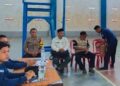 Polsek Cisaga Polres Ciamis Monitoring Pelantikan KPPS Desa Mekarmukti