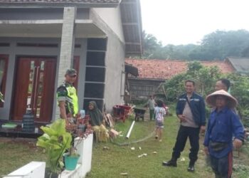 Ops Mantap Brata, Polsek Panjalu Polres Ciamis Intens Silaturahmi Kamtibmas ke Warga