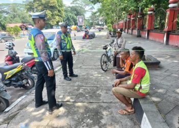 Cegah Gangguan Kamtibmas , Satlantas Polres Kotim Laksanakan Patroli Dialogis