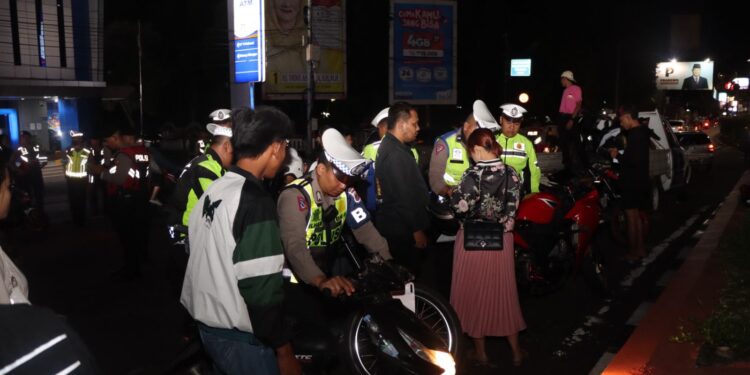 Gunakan Knalpot Brong, Puluhan Pengendara di Sukabumi Terjaring KRYD
