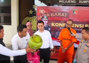Polres Sumedang Ungkap Kasus Pengoplos Gas Epliji Bersubsidi,Satu tabung, Keuntungannya Rp50.000