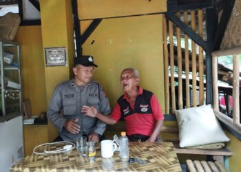 Cipta Kondisi Situasi Kamtibmas, Polsek Sukadana Polres Ciamis Kunjungan Silaturahmi kepada Warga Desa Salakaria