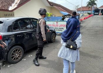 Polres Ciamis Giat Sispam di Mako Polres Ciamis Guna Berikan Rasa Aman pada Tamu Pengunjung