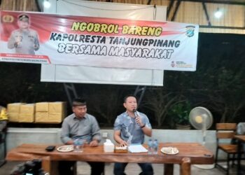 Ngobrol Bareng Bersama Kapolresta Tanjungpinang di Kecamatan Tanjung Pinang Timur