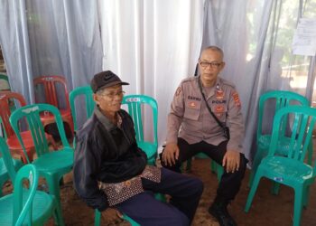 Ops Mantap Brata, Polsek Sukadana Polres Ciamis Patroli Dialogis ke Warga di Desa Bunter
