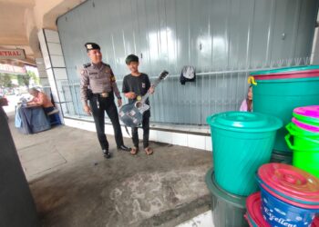 Kurangi Aksi Kriminalitas, Sat Samapta Polres Ciamis Giat Pemantauan dengan Sasaran Premanisme di Ruko Terminal Ciamis