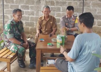 Ops Mantap Brata, Polsek Cijeungjing Polres Ciamis Patroli Dialogis ke Warga Bojongmengger