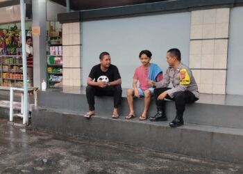 Ops Mantap Brata, Polsek Cijeungjing Polres Ciamis Patroli Dialogis ke Warga Kertaharja