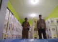 Ops Mantap Brata Lodaya, Polsek Sukadana Siagakan Anggota Pengamanan di Gudang Logistik PPK