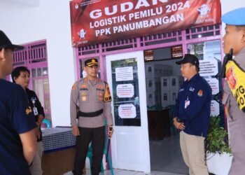 Kapolres Ciamis Cek Gudang Logistik Pemilu di PPK Panumbangan