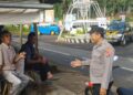 Ops Mantap Brata, Polsek Sukadana Polres Ciamis Datangi Warga Salakaria Beri Imbauan Kamtibmas