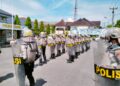 Sat Samapta Polres Ciamis Giat Latihan Peningkatan Kemapuan Dalmas