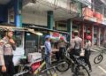Ops Mantap Brata, Polres Ciamis Patroli Bersepeda di Pusat Kota Kab. Ciamis Beri Imbauan Kamtibmas