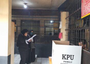 Polres Sukabumi Kota Fasilitasi Puluhan Warga Rutan Berikan Hak Pilih di Pemilu 2024