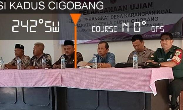 Polsek Lakbok Monitoring Tes Calon Perangkat Desa Dusun Cigobang Purwadadi