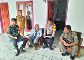Ops Mantap Brata, Polsek Lakbok Polres Ciamis Patroli Dialogis ke Warga di Desa Kutawaringin