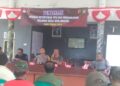 Polsek Banjarsari Polres Ciamis Hadiri Giat Pembinaan Linmas Desa Banjarsari