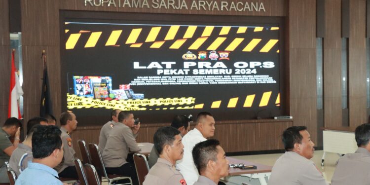 Latihan Pra Operasi Pekat Semeru 2024 Ciptakan Kamtibmas Selama Ramadan