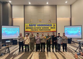 Lapsustik Pamekasan Hadiri Rakor Persipan Ops Ketupat Semeru 2024