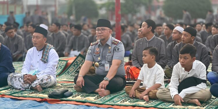 Rayaka Idul Fitri 1445 H, Lapsustik Pamekasan Shalat Eid Bersama WBP