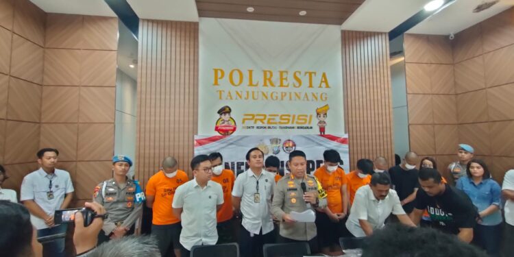 Satnarkoba Polres Tanjungpinang Berhasil Amankan 9 Orang Tindak Pidana Narkotika Jenis Sabu