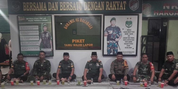 Danramil 05/Balaraja Buka Puasa Bersama di Makoramil 05/Balaraja