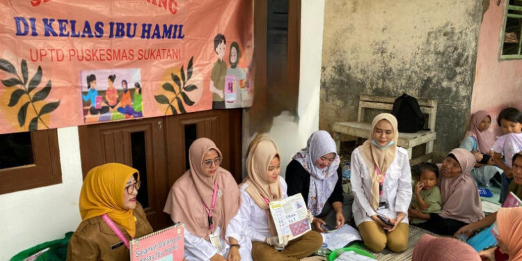 Program Ibu Hamil dan Balita Puskesmas Sukatani Disambut Antusias Warga