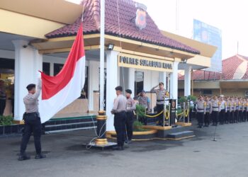 Gelar Upacara Hari Kesadaran Nasional, Ini Penyampaian Kapolres Sukabumi Kota